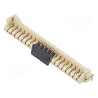 Connector: card edge | PIN: 20 | 2.54mm | CLIPZIN | gold-plated | SMT