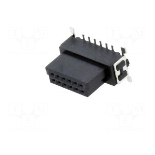 Connector: PCB to PCB | female | PIN: 12 | 1.27mm | -55÷125°C | UL94V-0