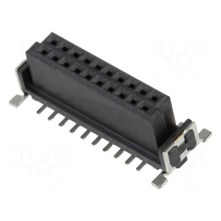 Connector: PCB to PCB | female | PIN: 20 | 1.27mm | -55÷125°C | UL94V-0