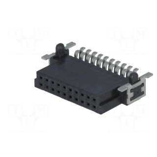 Connector: PCB to PCB | female | PIN: 20 | 1.27mm | Series: har-flex