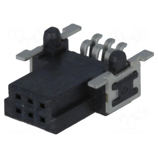 Connector: PCB to PCB | female | PIN: 6 | 1.27mm | har-flex® | -55÷125°C