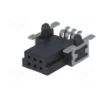 Connector: PCB to PCB | female | PIN: 6 | 1.27mm | Series: har-flex