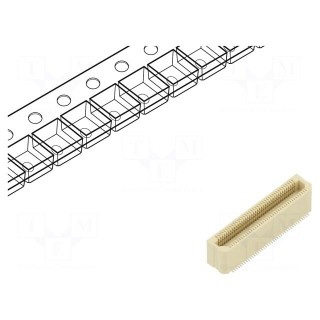 Connector: PCB to PCB | female | PIN: 80 | 0.5mm | Archer .5 | SMT