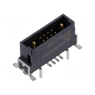 Connector: PCB to PCB | male | PIN: 10(2+8) | har-flex® Hybrid