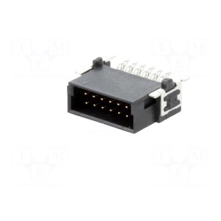Connector: PCB to PCB | male | PIN: 12 | 1.27mm | -55÷125°C | UL94V-0