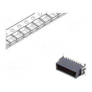 Connector: PCB to PCB | male | PIN: 16 | 1.27mm | -55÷125°C | UL94V-0