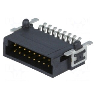 Connector: PCB to PCB | male | PIN: 16 | 1.27mm | Series: har-flex | 2.3A