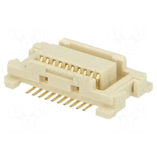 Connector: PCB to PCB | male | PIN: 20 | 0.5mm | H: 3mm | gold-plated | SMT