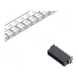 Connector: PCB to PCB | male | PIN: 20 | 1.27mm | -55÷125°C | UL94V-0