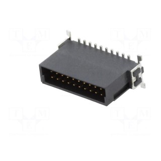 Connector: PCB to PCB | male | PIN: 20 | 1.27mm | -55÷125°C | UL94V-0