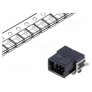 Connector: PCB to PCB | male | PIN: 6 | 1.27mm | Series: har-flex | 2.3A