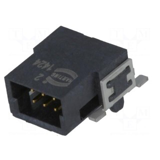 Connector: PCB-cable/PCB | male | PIN: 6 | 1.27mm | har-flex® | 2.3A | SMT