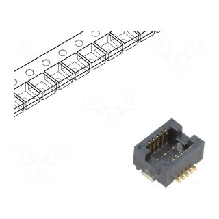 Connector: PCB to PCB | PIN: 10 | 0.5mm | H: 2.3mm | Series: BergStak