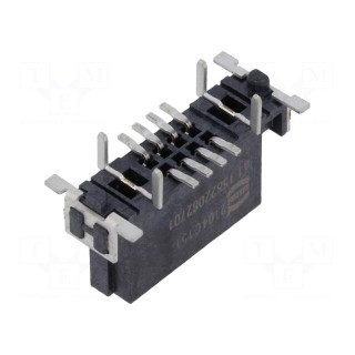 Connector: PCB to PCB | female | PIN: 10(2+8) | har-flex® Hybrid