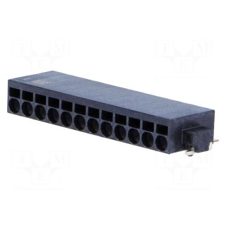 Connector: wire-board | female | PIN: 12 | 2.54mm | SMT | socket | 6A