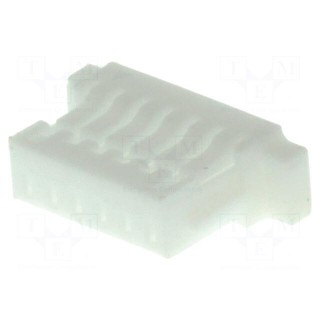 Plug | wire-board | female | 1mm | PIN: 6 | w/o contacts | for cable | 50V