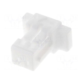 Plug | wire-board | female | SH | 1mm | PIN: 2 | w/o contacts | for cable