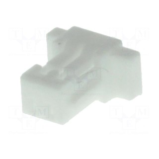 Plug | wire-board | female | SH | 1mm | PIN: 2 | w/o contacts | for cable