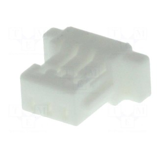 Plug | wire-board | female | SH | 1mm | PIN: 3 | w/o contacts | for cable