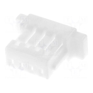 Plug | wire-board | female | SH | 1mm | PIN: 4 | w/o contacts | for cable