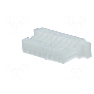 Plug | wire-board | female | SH | 1mm | PIN: 8 | w/o contacts | for cable