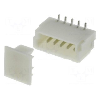 Socket | wire-board | male | 1mm | PIN: 5 | SMT | 50V | 1A | tinned | 20mΩ