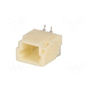 Socket | wire-board | male | SH,SR | 1mm | PIN: 2 | SMT | 50V | 1A | -25÷85°C