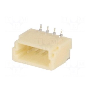 Socket | wire-board | male | SH,SR,SZ | 1mm | PIN: 4 | SMT | 50V | 1A