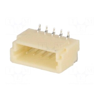 Socket | wire-board | male | SH,SR,SZ | 1mm | PIN: 5 | SMT | 50V | 1A
