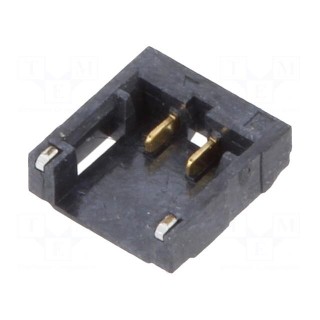 Socket | wire-board | male | 1.2mm | PIN: 2 | SMT | on PCBs | -25÷85°C | 50V
