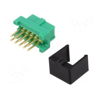 Socket | PCB-cable/PCB | male | Gecko | 1.25mm | PIN: 10 | THT | on PCBs