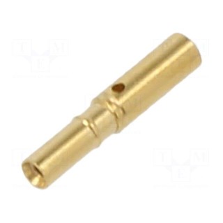 Contact | female | brass | gold-plated | 28AWG÷24AWG | crimped