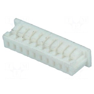Plug | wire-board | female | 1.25mm | PIN: 10 | w/o contacts | for cable