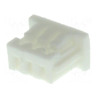 Plug | wire-board | female | 1.25mm | PIN: 3 | w/o contacts | for cable