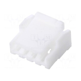 Plug | wire-board | female | 1.25mm | PIN: 4 | w/o contacts | for cable