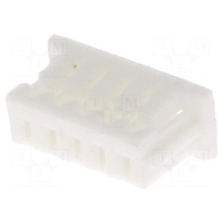 Plug | wire-board | female | 1.25mm | PIN: 5 | w/o contacts | for cable