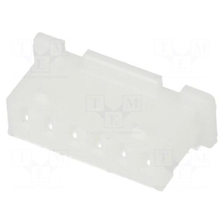 Plug | wire-board | female | 1.25mm | PIN: 6 | w/o contacts | for cable