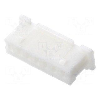 Plug | wire-board | female | 1.25mm | PIN: 7 | w/o contacts | for cable