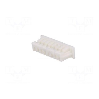 Plug | wire-board | female | 1.25mm | PIN: 8 | w/o contacts | for cable