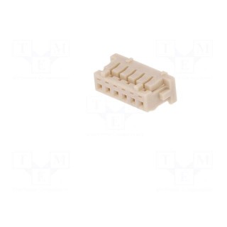 Plug | wire-board | female | DF13 | 1.25mm | PIN: 6 | w/o contacts