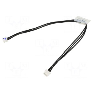 Plug | wire-board | female x2 | PicoBlade™ | PIN: 3 | with leads | cables