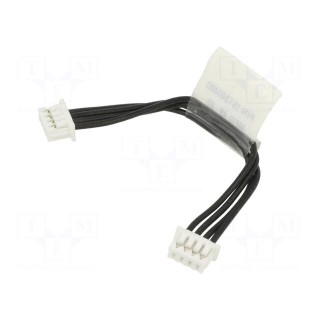 Ribbon cable with connectors | 0.05m | with leads | PIN: 4 | 125V | 1A