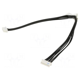 Ribbon cable with connectors | 0.15m | with leads | PIN: 7 | 125V | 1A
