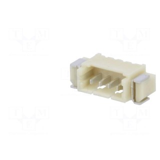 Socket | wire-board | male | 1.25mm | PIN: 4 | SMT | 125V | 1A | tinned