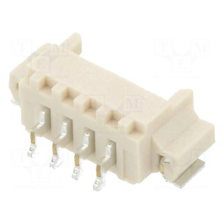 Socket | wire-board | male | 1.25mm | PIN: 4 | SMT | 125V | 1A | tinned
