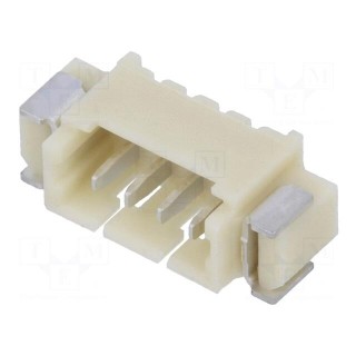 Socket | wire-board | male | 1.25mm | PIN: 4 | SMT | 125V | 1A | tinned