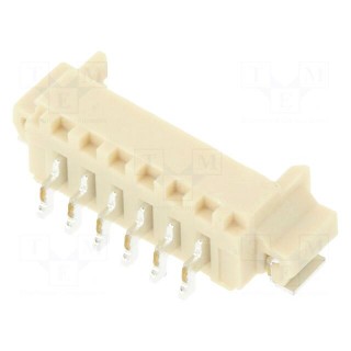 Socket | wire-board | male | 1.25mm | PIN: 6 | SMT | 125V | 1A | tinned