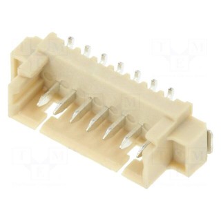 Socket | wire-board | male | 1.25mm | PIN: 7 | SMT | 250V | 1A | tinned