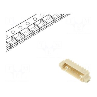 Socket | wire-board | male | 1.25mm | PIN: 8 | SMT | 125V | 1A | tinned