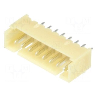Socket | wire-board | male | 1.25mm | PIN: 8 | THT | 125V | 1A | tinned